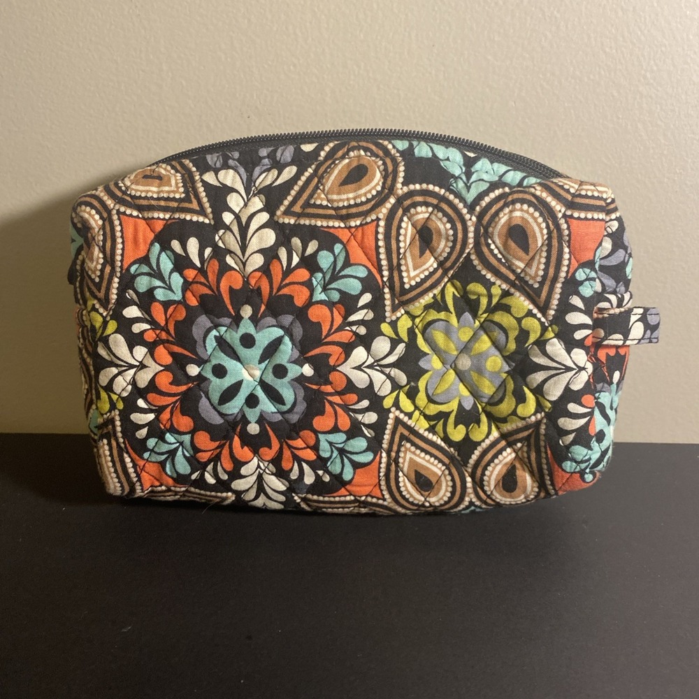 Vera Bradley Multicolor Makeup Bag Women Cosmetic Case
